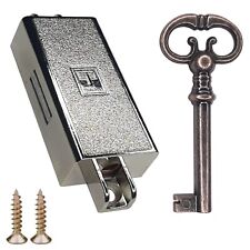 Serrure espagnolette clé remplacement meuble ancien décoration armoire, gauche