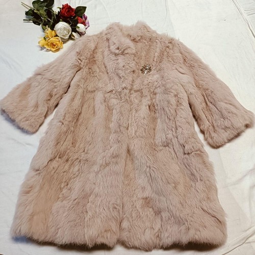 Manteau fourrure lapin - fourrure, de