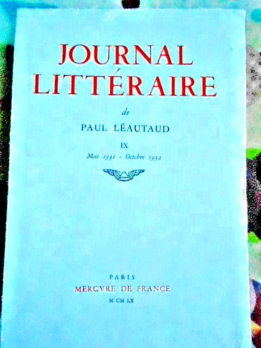 Paul léautaud journal - léautaud‎, ‎journal