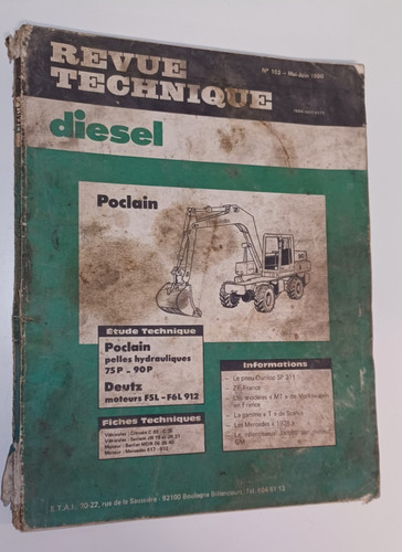 Revue technique pelle poclain - revue,