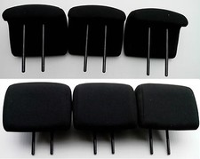 3 appuie-tête noirs banquette
