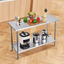 VEVOR Table de Travail Inox