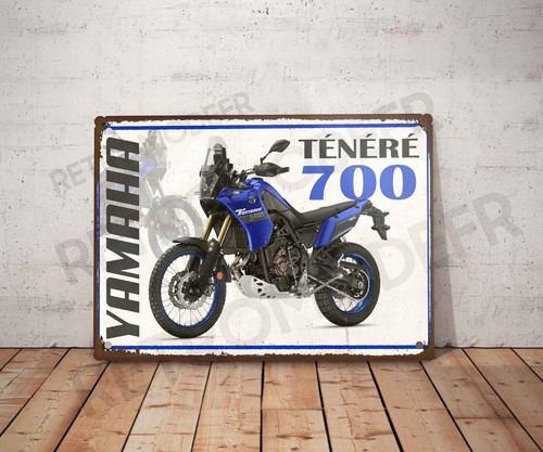 Plaque métal vintage yamaha - métal,