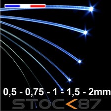 fibre optique au choix 0,5mm - 0,75mm - 1mm - 1,5mm ou 2mm - 1 à 5m 