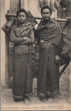 Zoo humain, Exposition coloniale de 1907, le Laos  Carte postale - Zoo humain Ex