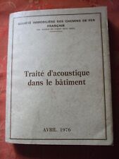 SNCF architecture traité acoustique dans le bâtiment 1976chemin de fer français
