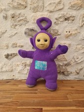 PELUCHE TELETUBBIES VINTAGE YEUX DORMEUR TINKY WINKY VIOLET RETRO 50 CM RARE