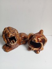 cendrier X2 animaux en faience