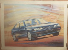 2200 : 1 AFFICHE : PEUGEOT : PAUL BRACQ : 41,5 X 55,5 CM : ENVOI SOUS TUBE .