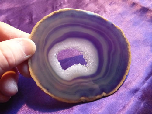 Tranche agate teintée - d'agate,