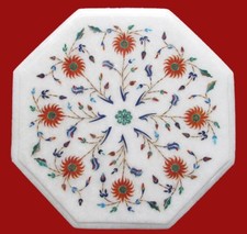 Blanc 12 " Marbre Côté Table