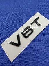 Logo V6T noir brillant  Badge Original