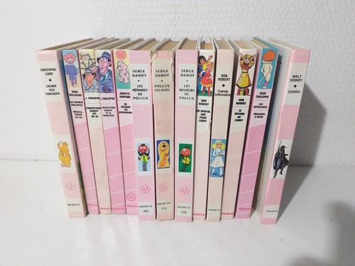 Lot bibliothèque rose - lot,
