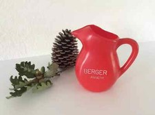 11 ⚜️ Ancien Pichet Carafe Berger Anisette En Plastique Rouge  Made In France