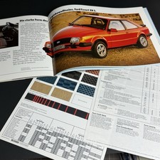 FORD ESCORT / 28p brochure catalogue + Farben Preise / 1980 DE / incl. XR3