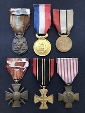 Lot de 6 anciennes MEDAILLES
