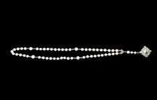 CHAPELET ANCIEN. NACRE, ARGENT
