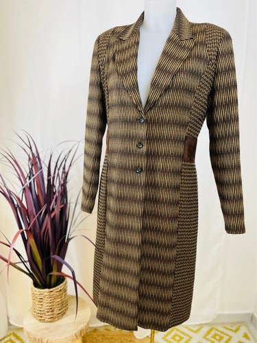 Zapa manteau long rayé - –,