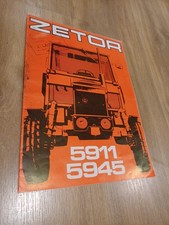 PROSPECTUS TRACTEUR ZETOR 5911/5945 TRACTOR TRAKTOR PROSPEKT 