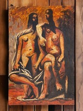 Tableau huile toile d'artiste Pablo Picasso signé estampillé main fait main v...