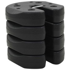 4x Poids pour Belvédère Noir Béton Poids pour Chapiteau Tonnelle Tente vidaXL