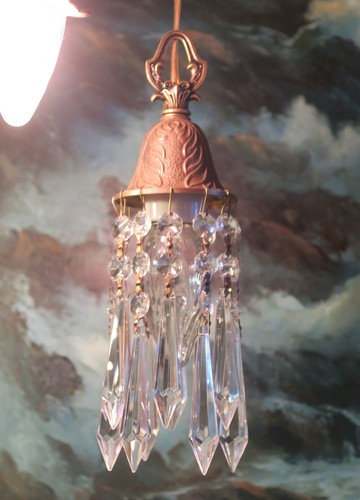 Vintage deco lily bell brass - vintage,