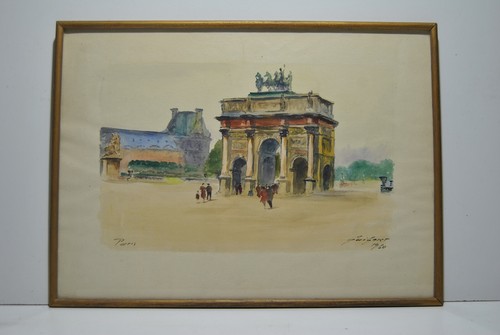 Tableau peinture arc triomphe - peinture,