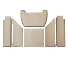 Habillage de foyer pour poêles à cheminée 660T de Contura plaques kit