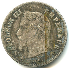 20 centimes argent Napoléon
