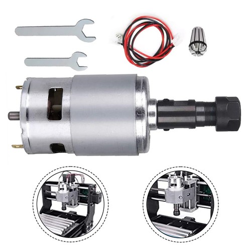 Moteur broche cnc 775 12v - broche,