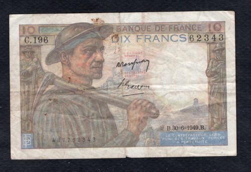 Francs mineur 6 - mineur, 30.6.1949
