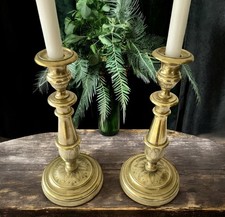 Paire De Grands Bougeoirs XIX