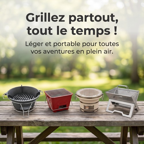 Barbecue charbon bois de - bois,