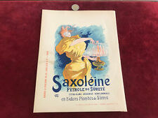 papier ancien publicitaire N113 affichette saxoleine