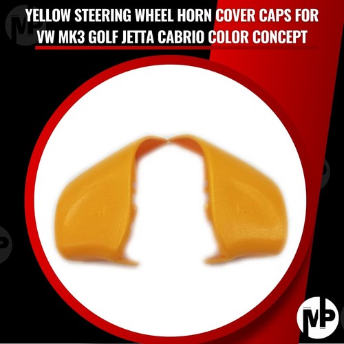 Yellow steering wheel horn - steering,