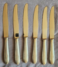 6 couteaux de table vintage