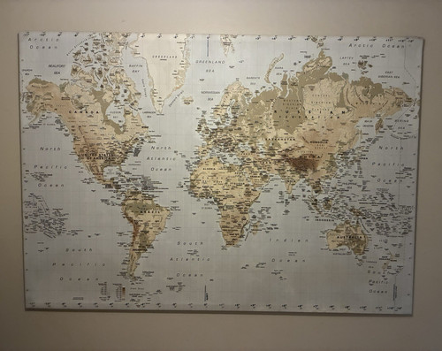 Ikea premiär world map - ikea, canvas