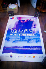 AMERICA'S CUP ⛵ LOUIS VUITTON Large French Vintage Advertising Poster Orig 2016