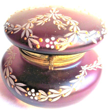 Bonbonnière Art Nouveau verre