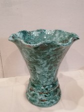 Vase en céramique bleu et