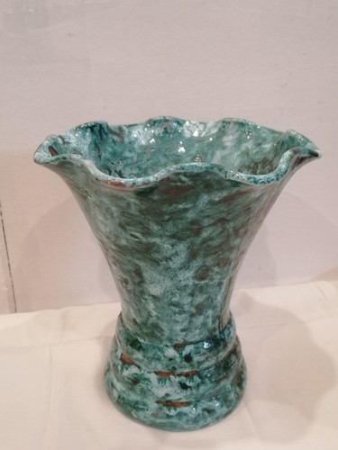 Vase céramique bleu - vase, et