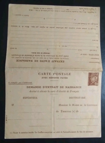 Carte postale service - carte,