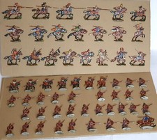 59 FIGURINES SEGOM zinnfiguren plats d'étain antiquité 59 pièces perses huns
