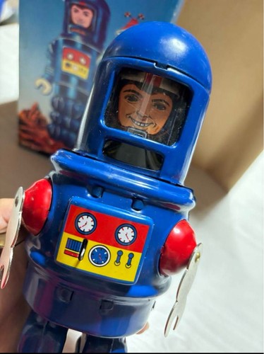 Vintage tin toy - toy, robot
