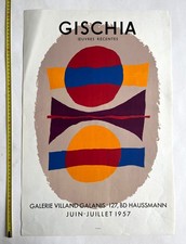 Gischia oeuvres récentes 1957 Mourlot vintage poster