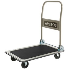 AREBOS Chariot à Plate-Forme