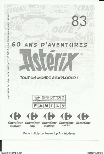 Autocollant panini carrefour - panini,