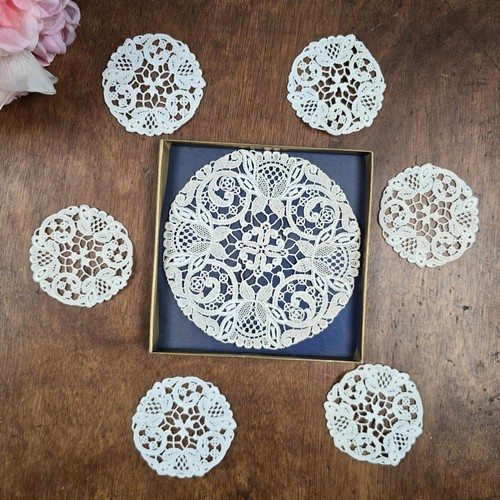 Lot napperons anciens - lot, 7