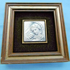 cadre femme et enfant en argent 925% certifie italy