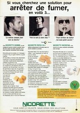 Publicité Advertising 089  2001  Nicorette assistance  arret de fumer